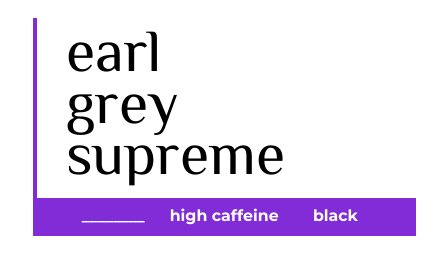 earlgrey tea label