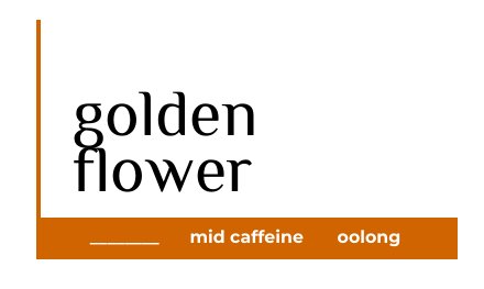 goldenflower tea label