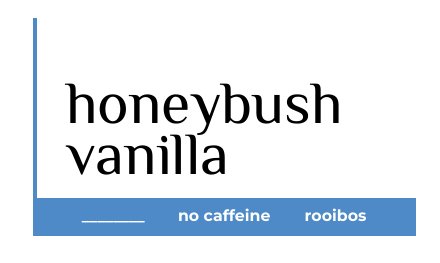honeybush tea label