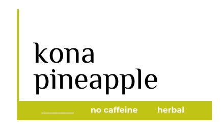 kona tea label