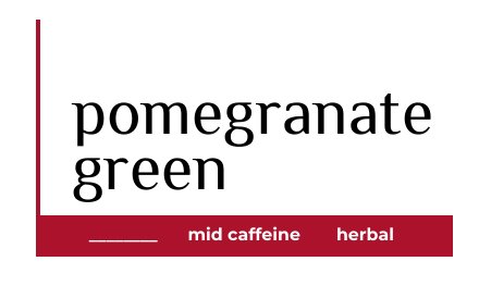 pomegranate tea label