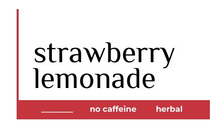strawberry tea label